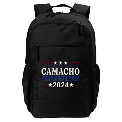 CAMACHO FOR PRESIDENT'IN 2024 Presidential Election Humor Daily Commute Backpack