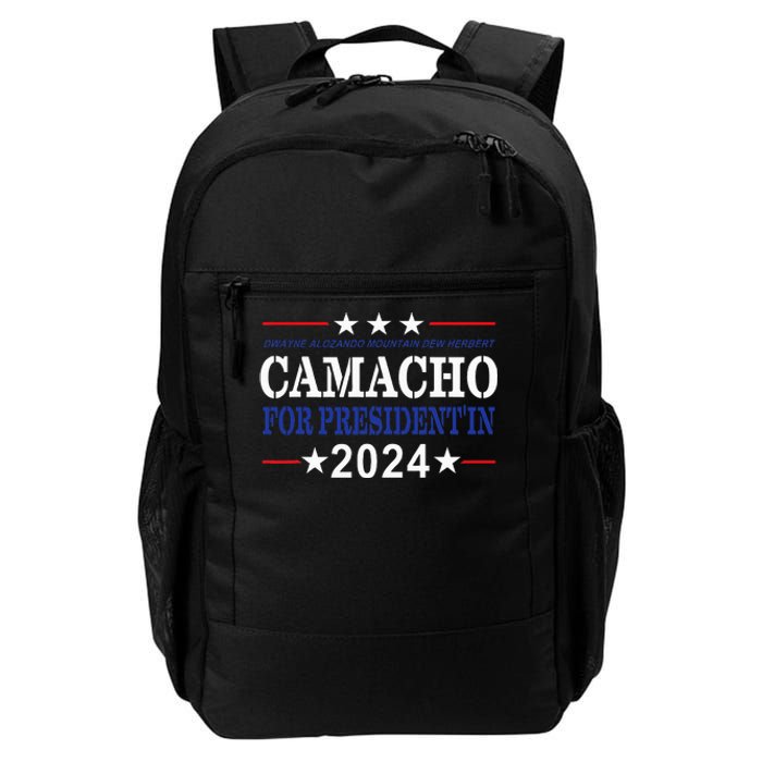 CAMACHO FOR PRESIDENT'IN 2024 Presidential Election Humor Daily Commute Backpack