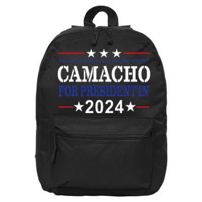 CAMACHO FOR PRESIDENT'IN 2024 Presidential Election Humor 16 in Basic Backpack