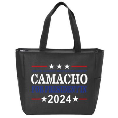 CAMACHO FOR PRESIDENT'IN 2024 Presidential Election Humor Zip Tote Bag