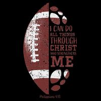 Christian Football Philippians 413 S Gifts Doggie Tank