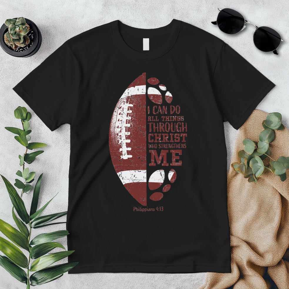 Christian Football Philippians 413 S Gifts Premium T-Shirt