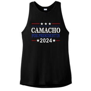 CAMACHO FOR PRESIDENT'IN 2024 Presidential Election Humor Ladies PosiCharge Tri-Blend Wicking Tank