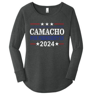 CAMACHO FOR PRESIDENT'IN 2024 Presidential Election Humor Women's Perfect Tri Tunic Long Sleeve Shirt