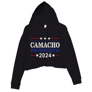 CAMACHO FOR PRESIDENT'IN 2024 Presidential Election Humor Crop Fleece Hoodie