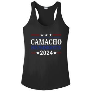 CAMACHO FOR PRESIDENT'IN 2024 Presidential Election Humor Ladies PosiCharge Competitor Racerback Tank