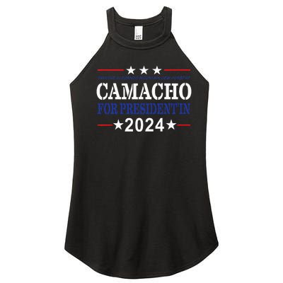 CAMACHO FOR PRESIDENT'IN 2024 Presidential Election Humor Women’s Perfect Tri Rocker Tank