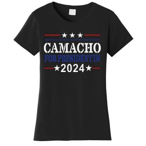 CAMACHO FOR PRESIDENT'IN 2024 Presidential Election Humor Women's T-Shirt