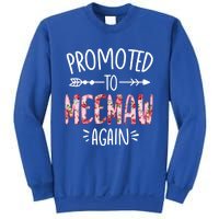 Cute Floral Promoted To Be Meemaw Again Mothers Day Gift Sweatshirt