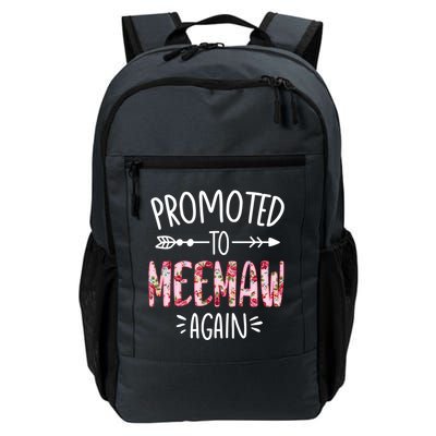 Cute Floral Promoted To Be Meemaw Again Mothers Day Gift Daily Commute Backpack