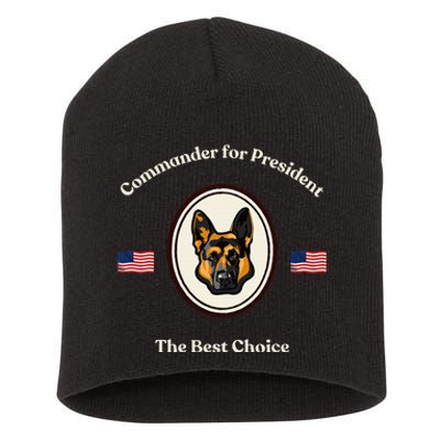 Commander For President Candidate Up For Election Short Acrylic Beanie