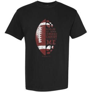 Christian Football Philippians 413 Garment-Dyed Heavyweight T-Shirt