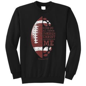 Christian Football Philippians 413 Sweatshirt