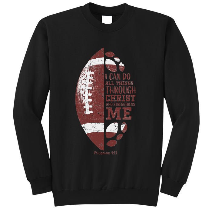 Christian Football Philippians 413 Sweatshirt