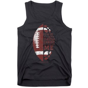 Christian Football Philippians 413 Tank Top