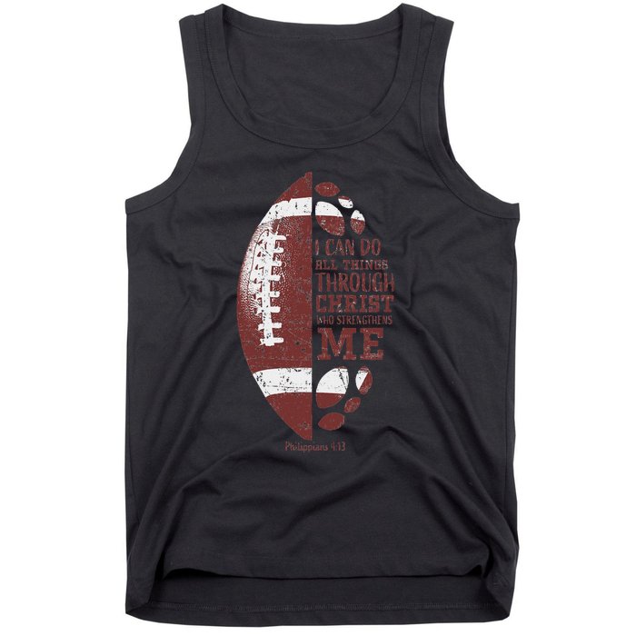 Christian Football Philippians 413 Tank Top