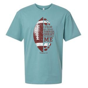 Christian Football Philippians 413 Sueded Cloud Jersey T-Shirt