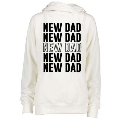 Celebrate Fatherhood Proud New Dad FatherS Day Daddy Great Gift Womens Funnel Neck Pullover Hood