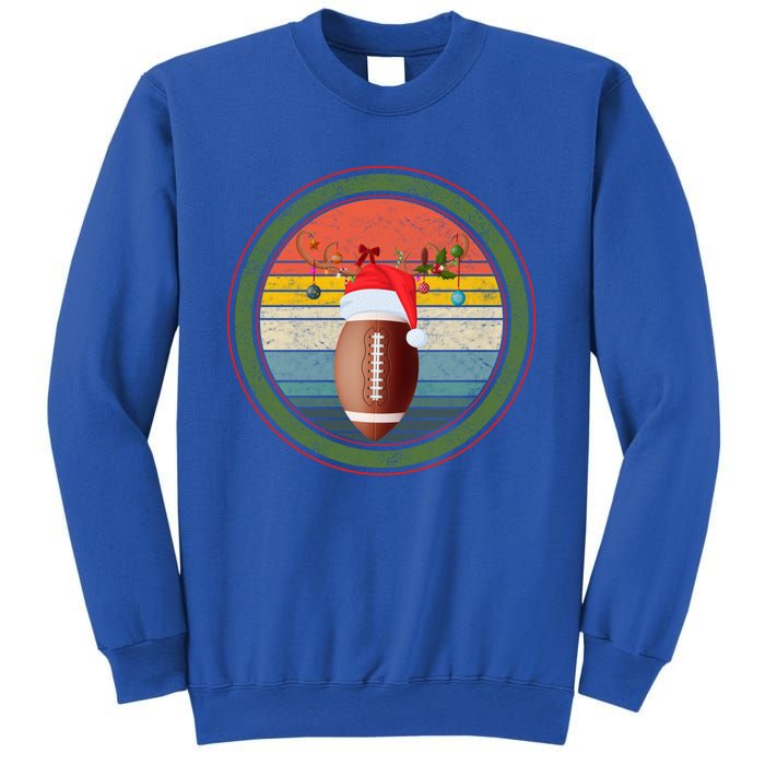 Christmas Football Player Game Day Reindeer Sports Gift Sweatshirt