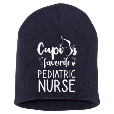 Cupid's Favorite Pediatric Nurse Valentines Day Date Gift Short Acrylic Beanie