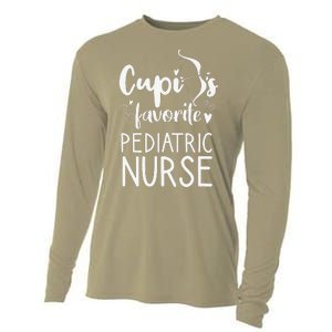 Cupid's Favorite Pediatric Nurse Valentines Day Date Gift Cooling Performance Long Sleeve Crew