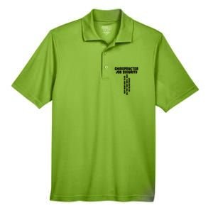 Chiropractic Face Paper Chiro Squad Chiropractor Assistant Gift Men's Origin Performance Pique Polo