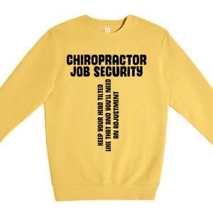 Chiropractic Face Paper Chiro Squad Chiropractor Assistant Gift Premium Crewneck Sweatshirt