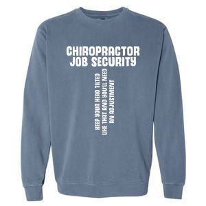 Chiropractic Face Paper Chiro Squad Chiropractor Assistant Gift Garment-Dyed Sweatshirt