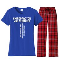 Chiropractic Face Paper Chiro Squad Chiropractor Assistant Gift Women's Flannel Pajama Set