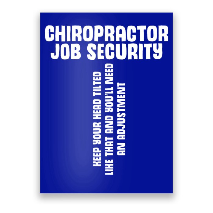 Chiropractic Face Paper Chiro Squad Chiropractor Assistant Gift Poster