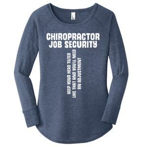 Chiropractic Face Paper Chiro Squad Chiropractor Assistant Gift Women's Perfect Tri Tunic Long Sleeve Shirt