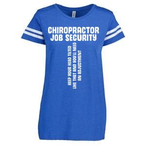 Chiropractic Face Paper Chiro Squad Chiropractor Assistant Gift Enza Ladies Jersey Football T-Shirt