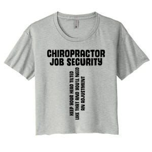 Chiropractic Face Paper Chiro Squad Chiropractor Assistant Gift Women's Crop Top Tee