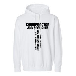 Chiropractic Face Paper Chiro Squad Chiropractor Assistant Gift Garment-Dyed Fleece Hoodie