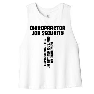 Chiropractic Face Paper Chiro Squad Chiropractor Assistant Gift Women's Racerback Cropped Tank