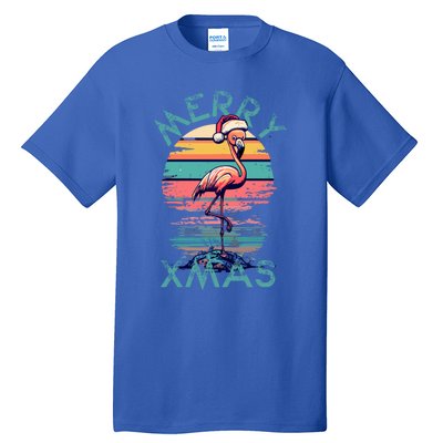 Christmas Flamingo Pink Flamingo Christmas Merry Xmas Gift Tall T-Shirt