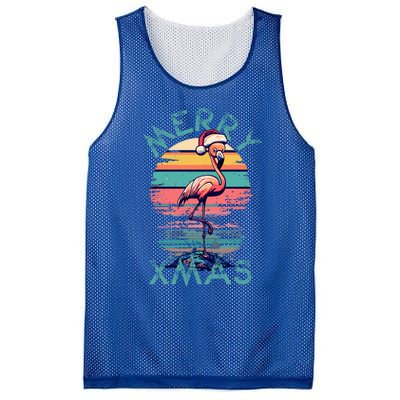 Christmas Flamingo Pink Flamingo Christmas Merry Xmas Gift Mesh Reversible Basketball Jersey Tank