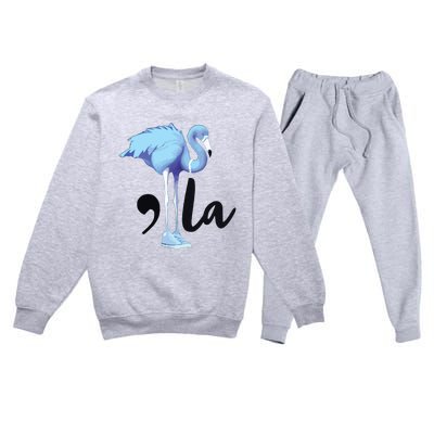 Commala Flamingo Pearls Comma La Flamingo Chucks Premium Crewneck Sweatsuit Set