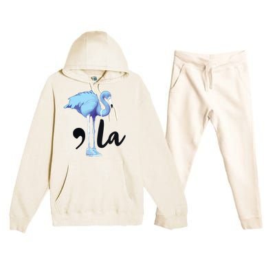 Commala Flamingo Pearls Comma La Flamingo Chucks Premium Hooded Sweatsuit Set