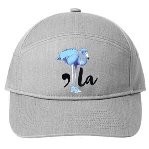 Commala Flamingo Pearls Comma La Flamingo Chucks 7-Panel Snapback Hat