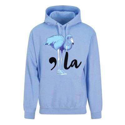 Commala Flamingo Pearls Comma La Flamingo Chucks Unisex Surf Hoodie