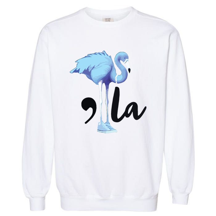 Commala Flamingo Pearls Comma La Flamingo Chucks Garment-Dyed Sweatshirt