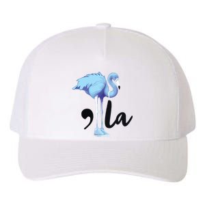 Commala Flamingo Pearls Comma La Flamingo Chucks Yupoong Adult 5-Panel Trucker Hat