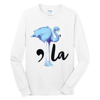 Commala Flamingo Pearls Comma La Flamingo Chucks Tall Long Sleeve T-Shirt