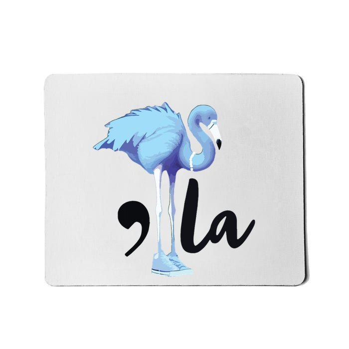 Commala Flamingo Pearls Comma La Flamingo Chucks Mousepad
