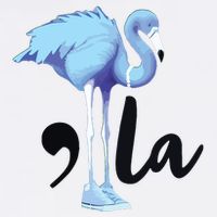 Commala Flamingo Pearls Comma La Flamingo Chucks Mousepad
