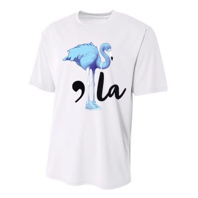 Commala Flamingo Pearls Comma La Flamingo Chucks Performance Sprint T-Shirt