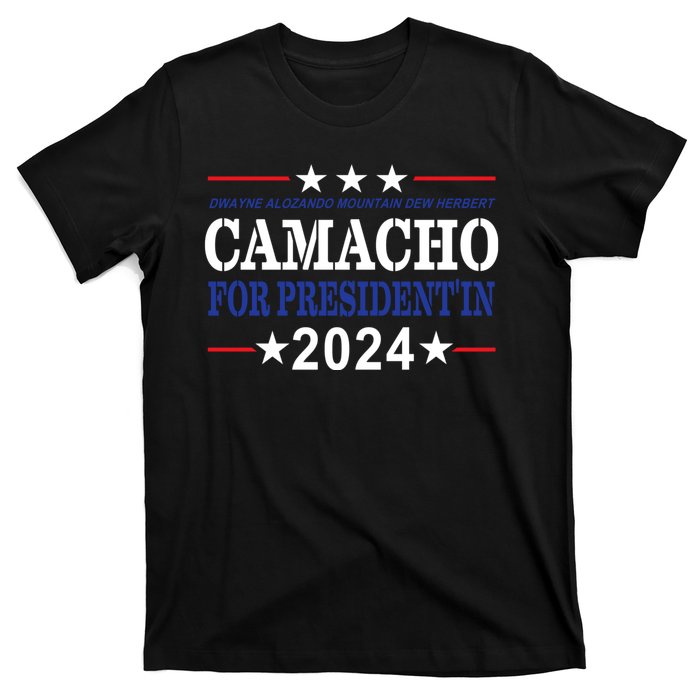 CAMACHO FOR PRESIDENT IN 2024 Presidential Election Humor T-Shirt