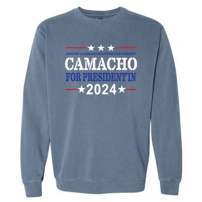 CAMACHO FOR PRESIDENT IN 2024 Presidential Election Humor Garment-Dyed Sweatshirt