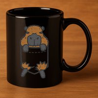 Capybara Feet Pocket Cute Capy Rodent 11oz C Handle Ceramic Mug